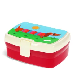 lunch box with tray - sausage dog