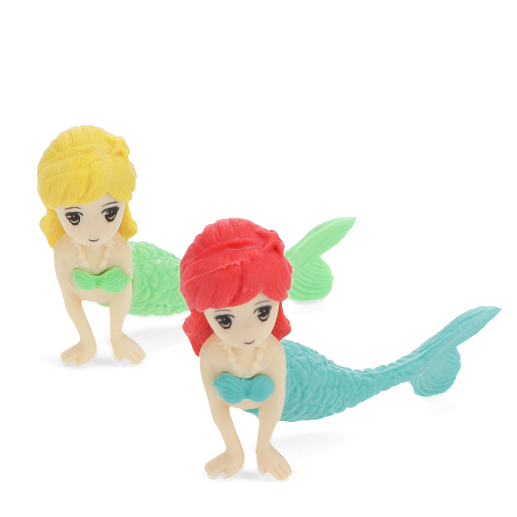 erasers (set of 2) - mermaid