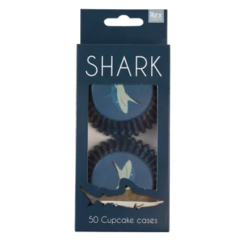 cupcake cases (pack of 50) - sharks cupcake cases (pack of 50) - sharks