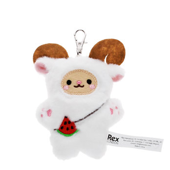 fluffy keyring bag charm - yeti