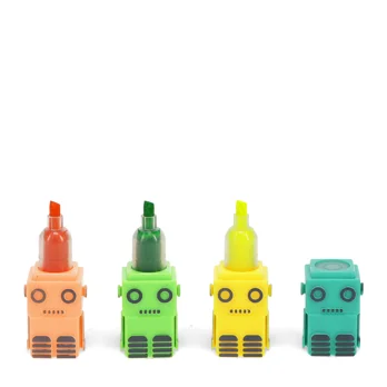 highlighter set zum zusammenstecken - roboter highlighter set zum zusammenstecken - roboter