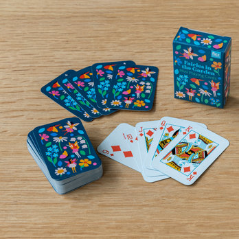 mini cartes à jouer fairies in the garden