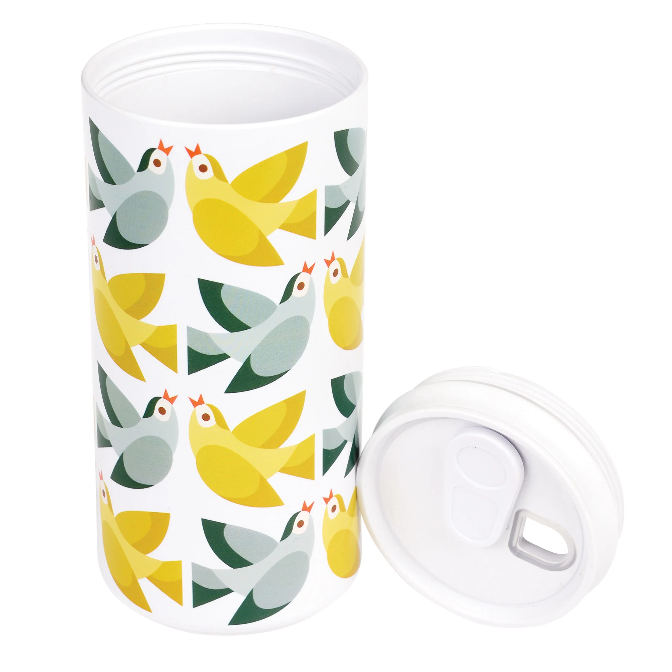 reusable eco can - love birds