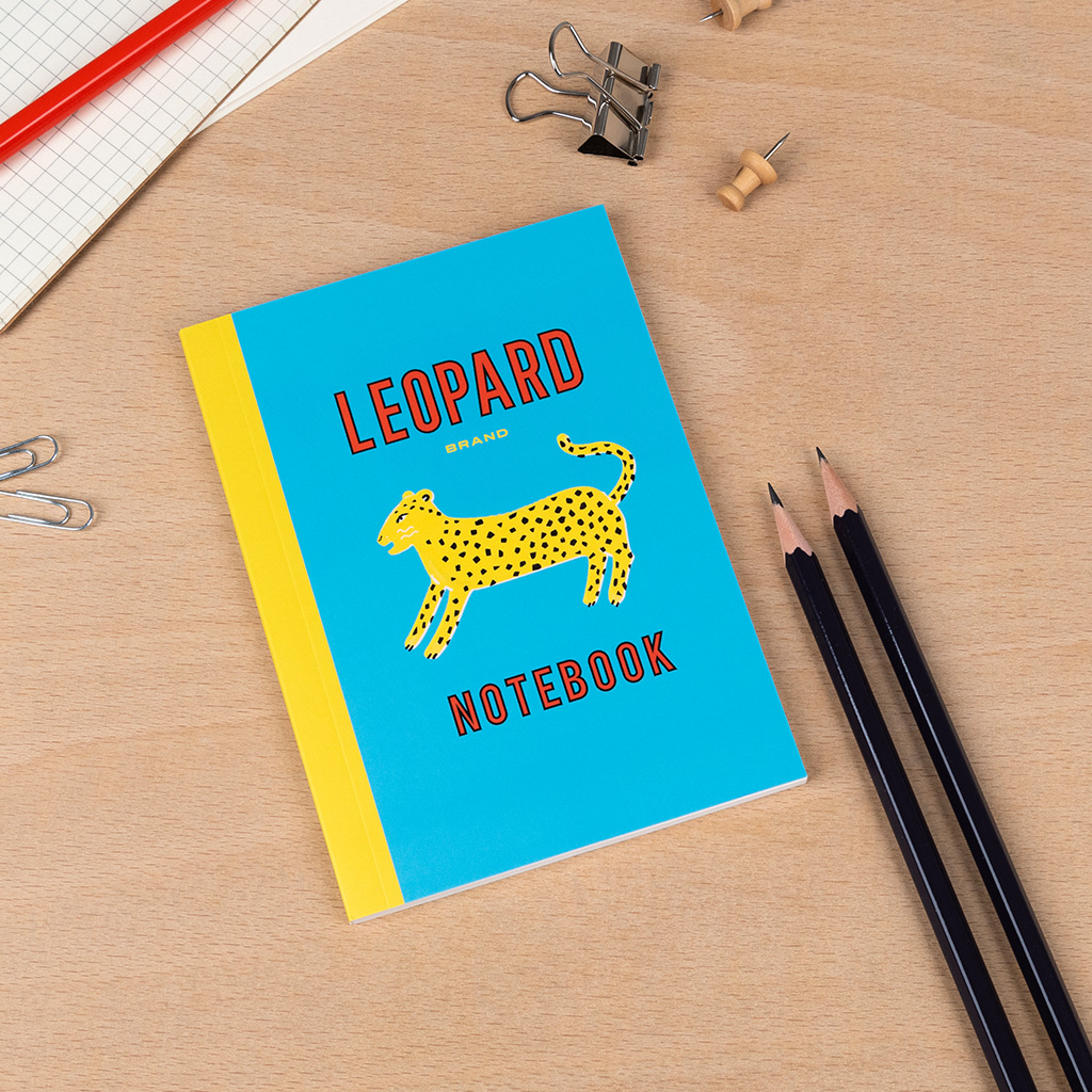 a6 notebook - leopard