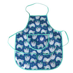 children's apron - sydney the sloth