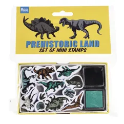 mini-set mit stempeln prehistoric land