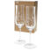 champagnergläser mit eingeschliffenen sternen 200ml (2-er set) - klar