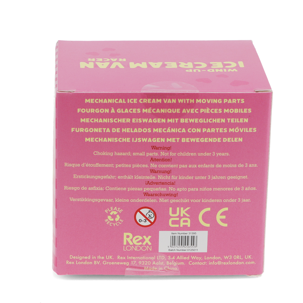 camion de course de glaces à remonter - jaune