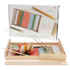 wooden weaving loom set wooden weaving loom set
