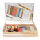 wooden weaving loom set