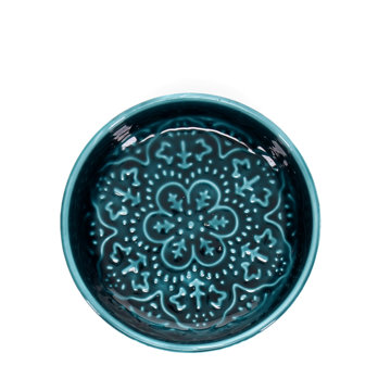 enamel trinket dish (10cm) - blue