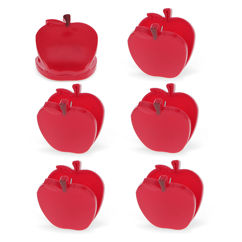 bag clips (set of 6) - apple