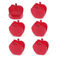 bag clips (set of 6) - apple