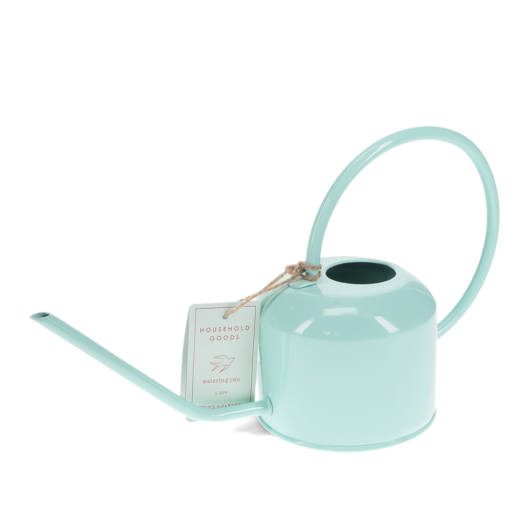 metal watering can 1ltr - sky blue