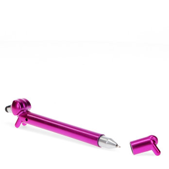sausage dog shaped pen with stylus - pink