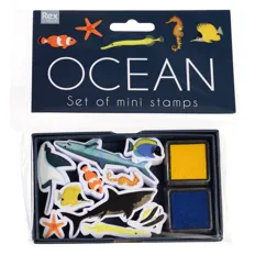 juego de mini sellos océanicos