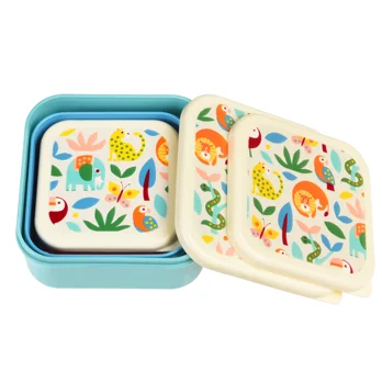 snack boxes (set of 3) - wild wonders snack boxes (set of 3) - wild wonders