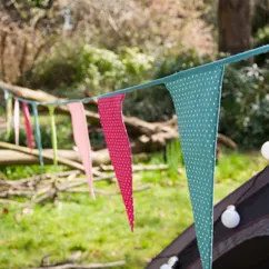 spotty washable cotton bunting (8 metres) spotty washable cotton bunting (8 metres)