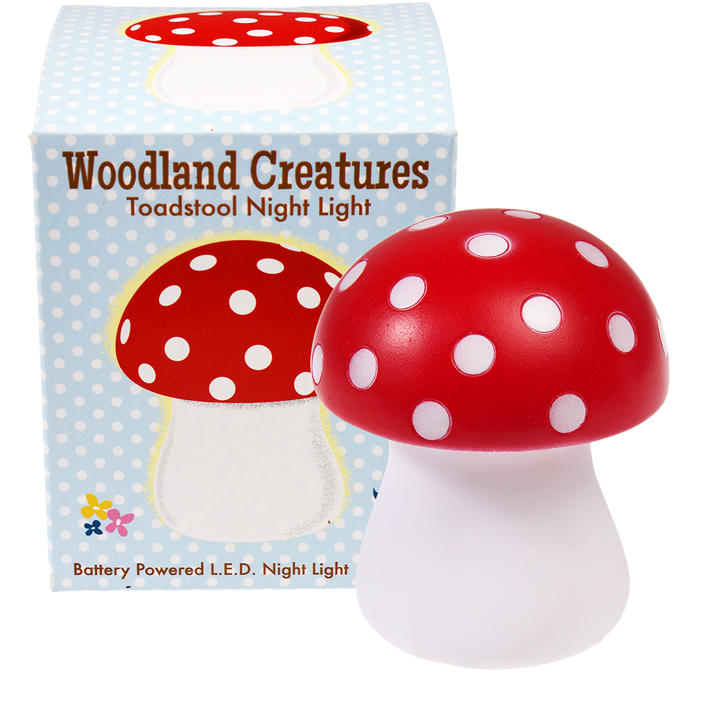 night light - red toadstool