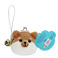 crochet coin purse with jingle bell - fox