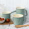 enamel measuring jug 1ltr - pistachio green