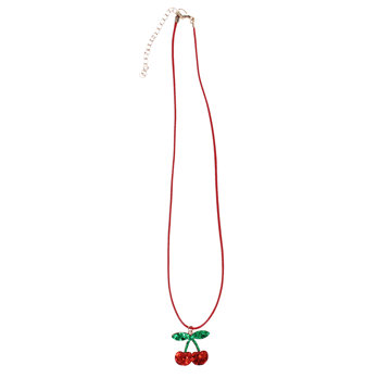 collier à paillettes - cherry