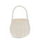 small wicker basket - white