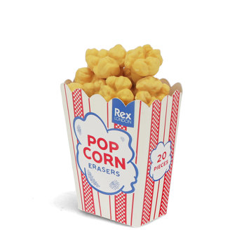 popcorn erasers (20 pieces)