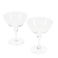 verres coupes étoiles gravés 200ml (lot de 2) - transparent