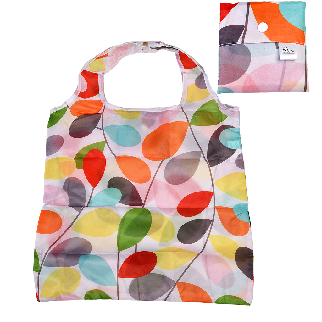 recycled foldaway shopper bag - vintage ivy