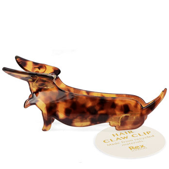 hair claw clip - sausage dog