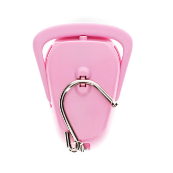 travel scales with tape measure - pink