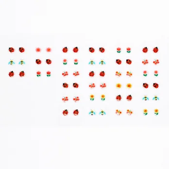 stick on earrings (30 pairs) - ladybird stick on earrings (30 pairs) - ladybird