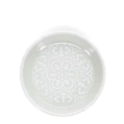 enamel trinket dish - light grey enamel trinket dish - light grey