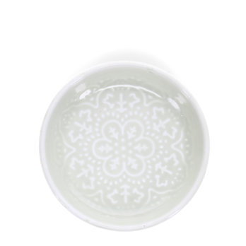 enamel trinket dish (10cm) - light grey