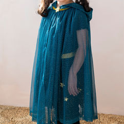 children's glitter cape - blue