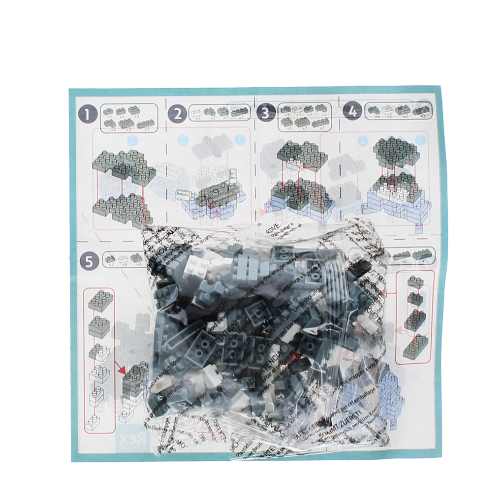 build your own dog model brick kit - schnauzer