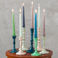enamel candlestick (19cm) - blue