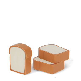 bread erasers (3 slices) - tasty bread (pink)