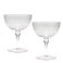 coupes vintage gravées 200ml (lot de 2) - transparent