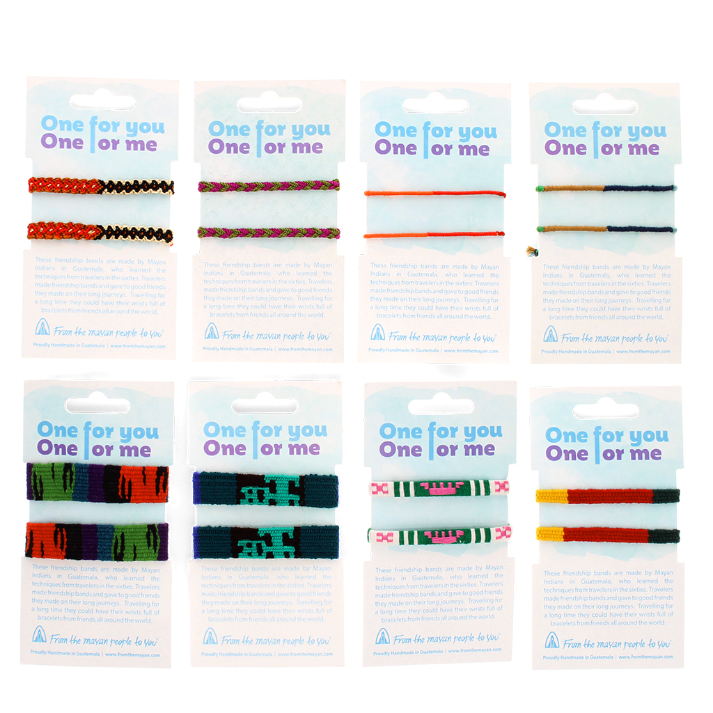 handmade mayan friendship bracelets - assorted