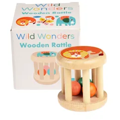 wooden rattle - wild wonders