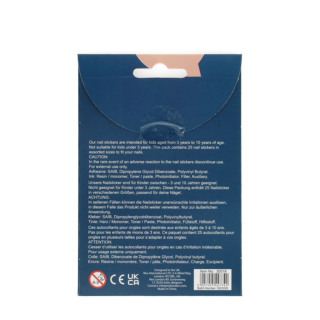 autocollants ongles pour enfants - cosmic love