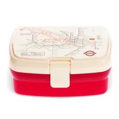 lunch box with tray - tfl heritage tube map