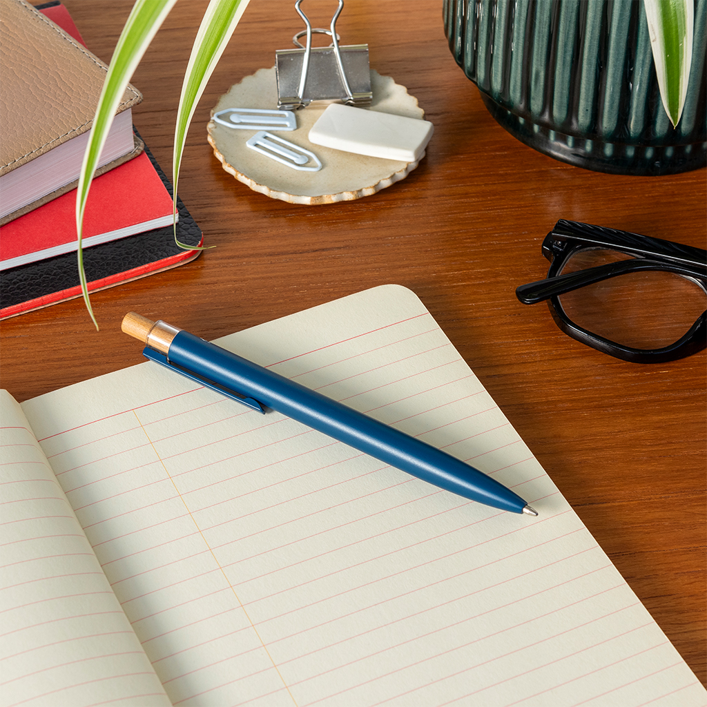 recycelter kugelschreiber - blau