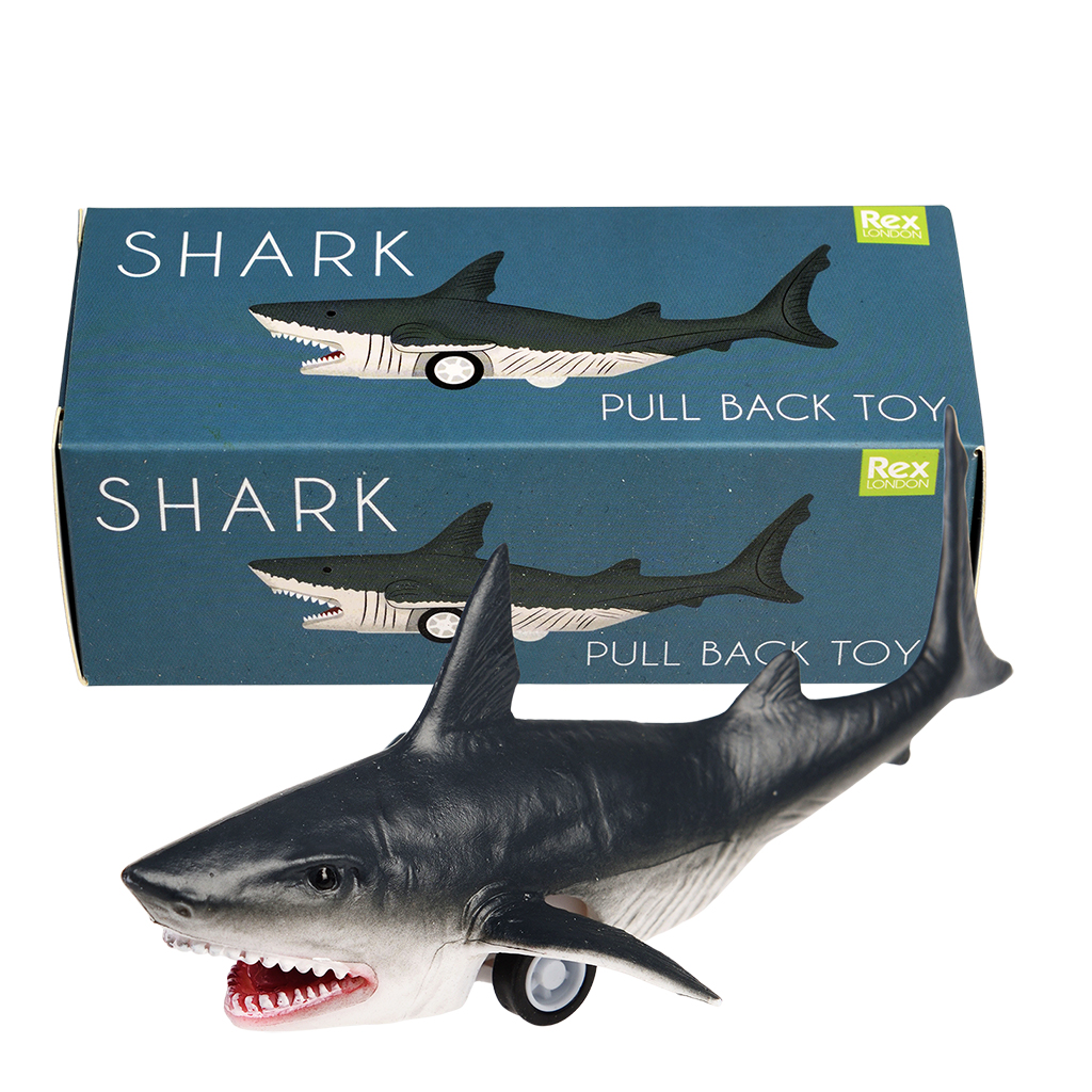 shark pull back toy