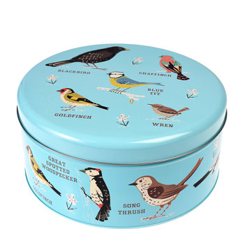 cake storage tin - garden birds