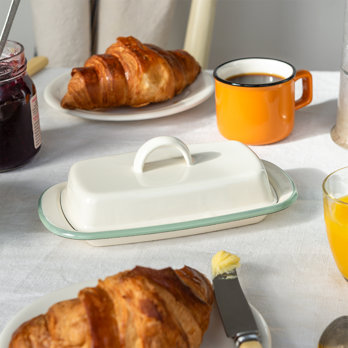 beurrier émaillé - vert pistache