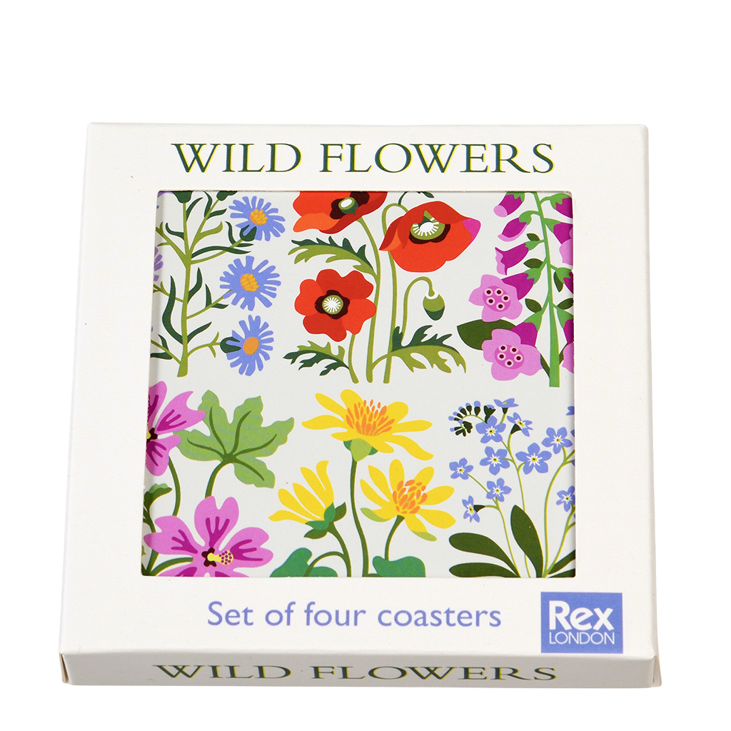 coasters (set of 4) - wild flowers