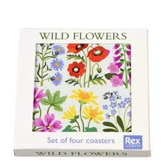 coasters (set of 4) - wild flowers coasters (set of 4) - wild flowers